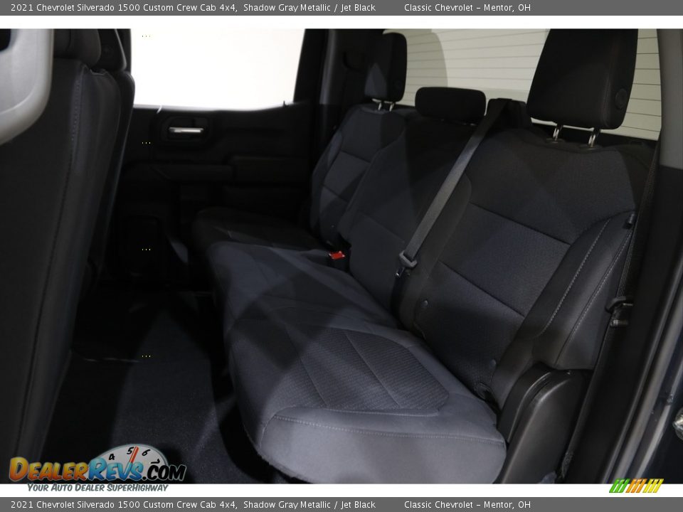 2021 Chevrolet Silverado 1500 Custom Crew Cab 4x4 Shadow Gray Metallic / Jet Black Photo #18