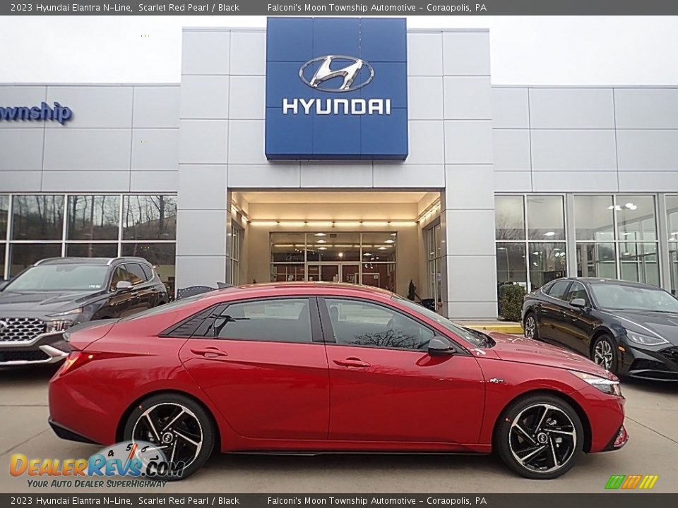 Scarlet Red Pearl 2023 Hyundai Elantra N-Line Photo #1