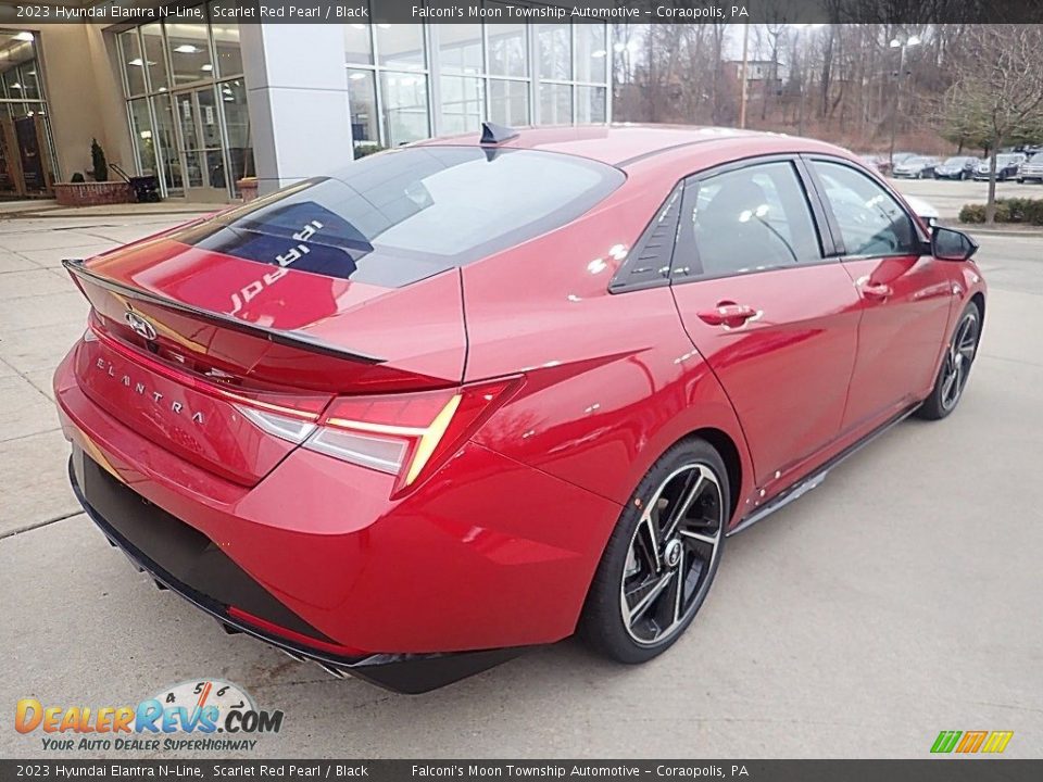 2023 Hyundai Elantra N-Line Scarlet Red Pearl / Black Photo #2