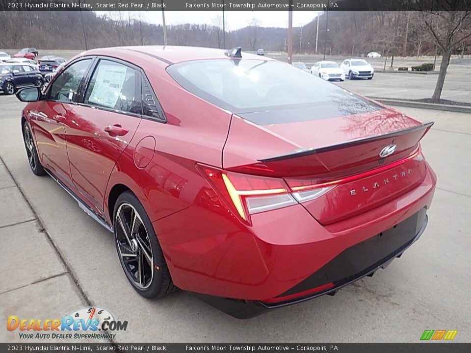 2023 Hyundai Elantra N-Line Scarlet Red Pearl / Black Photo #5