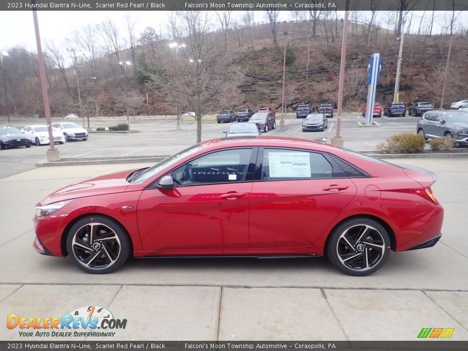 Scarlet Red Pearl 2023 Hyundai Elantra N-Line Photo #6