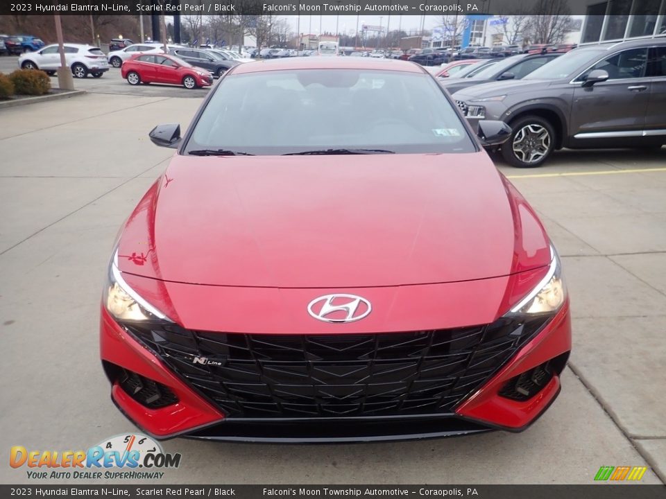 2023 Hyundai Elantra N-Line Scarlet Red Pearl / Black Photo #8