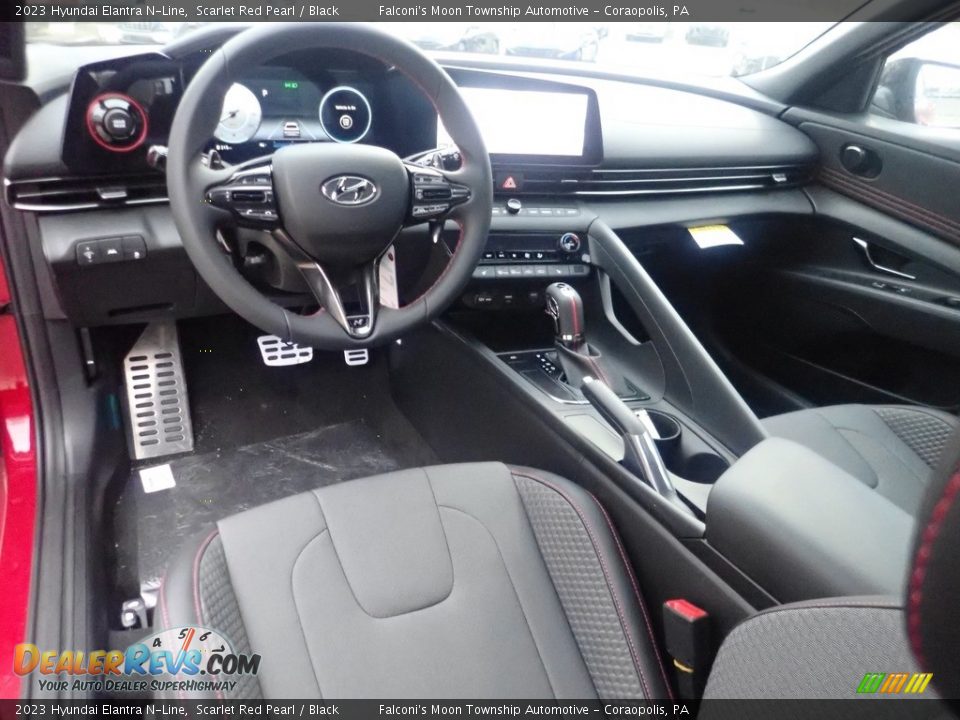 Black Interior - 2023 Hyundai Elantra N-Line Photo #13