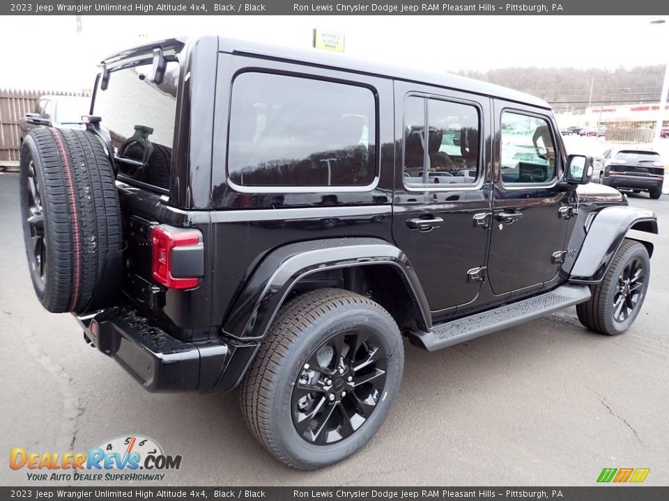 2023 Jeep Wrangler Unlimited High Altitude 4x4 Black / Black Photo #7