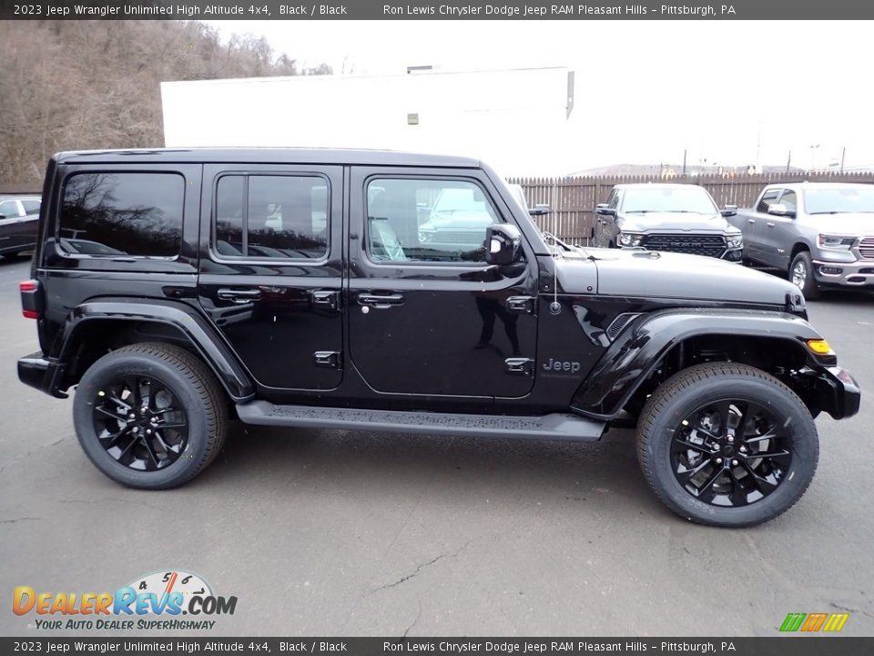 Black 2023 Jeep Wrangler Unlimited High Altitude 4x4 Photo #8