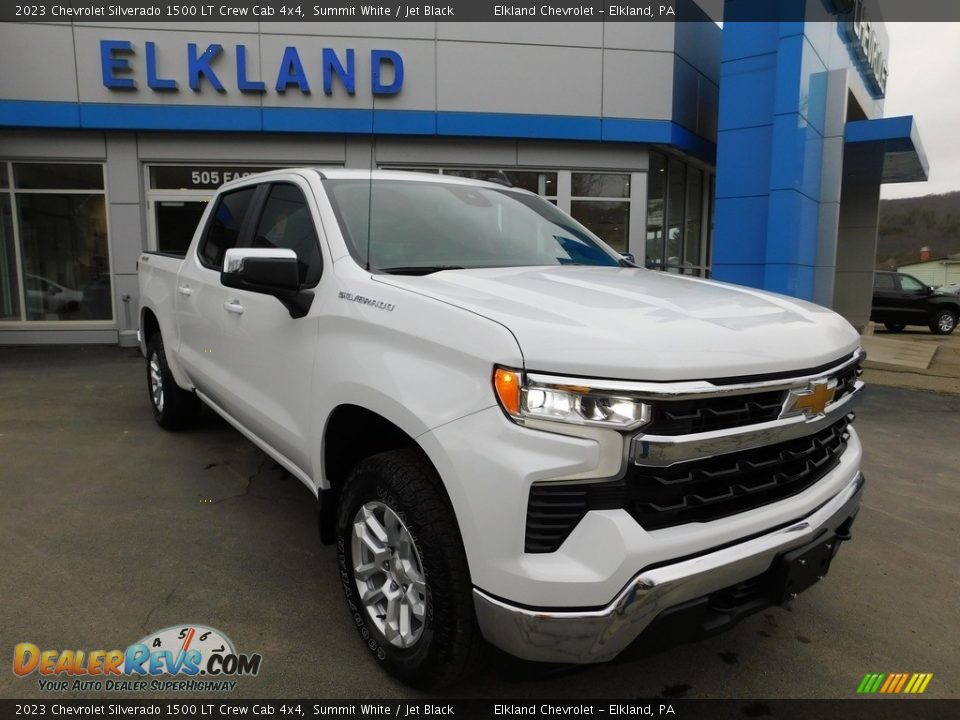 2023 Chevrolet Silverado 1500 LT Crew Cab 4x4 Summit White / Jet Black Photo #4