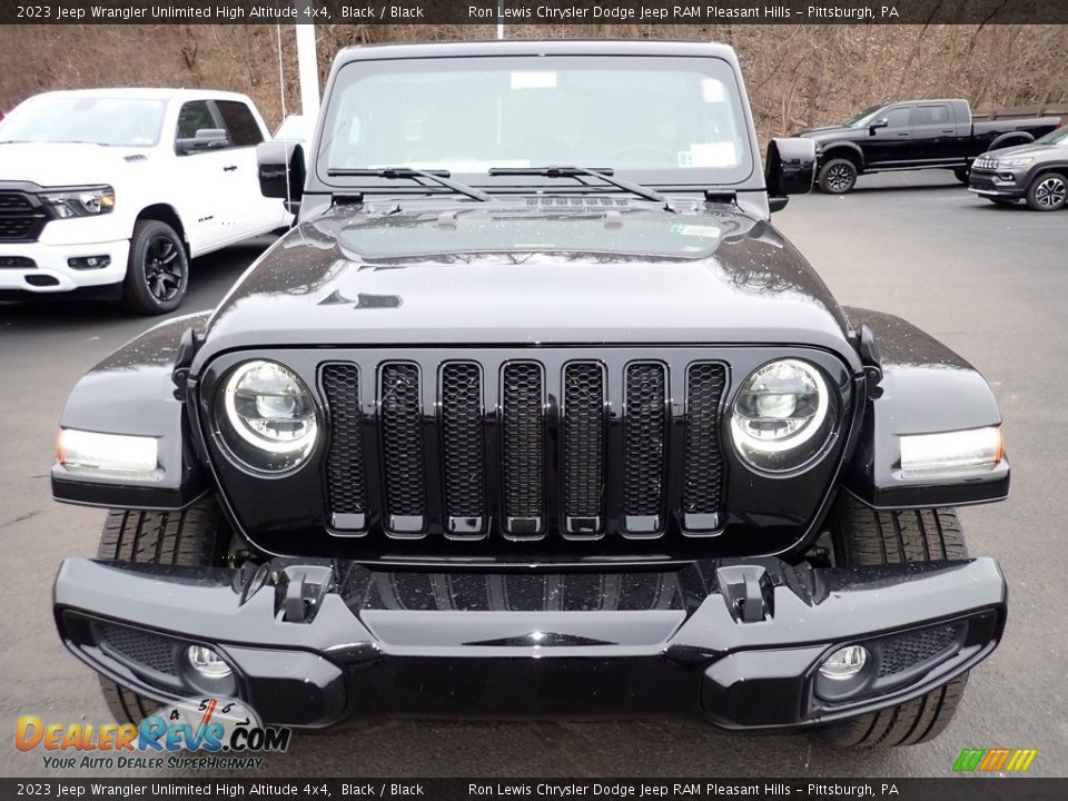 2023 Jeep Wrangler Unlimited High Altitude 4x4 Black / Black Photo #10