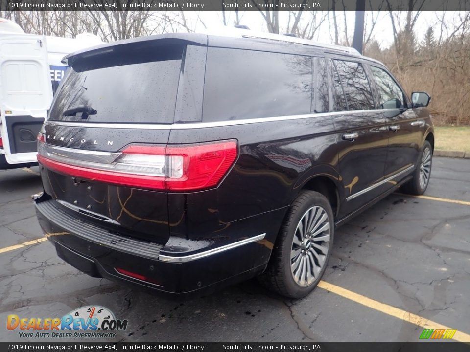 2019 Lincoln Navigator L Reserve 4x4 Infinite Black Metallic / Ebony Photo #4