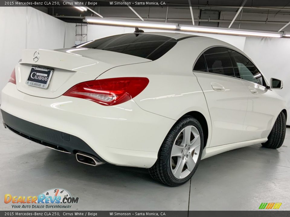 2015 Mercedes-Benz CLA 250 Cirrus White / Beige Photo #5