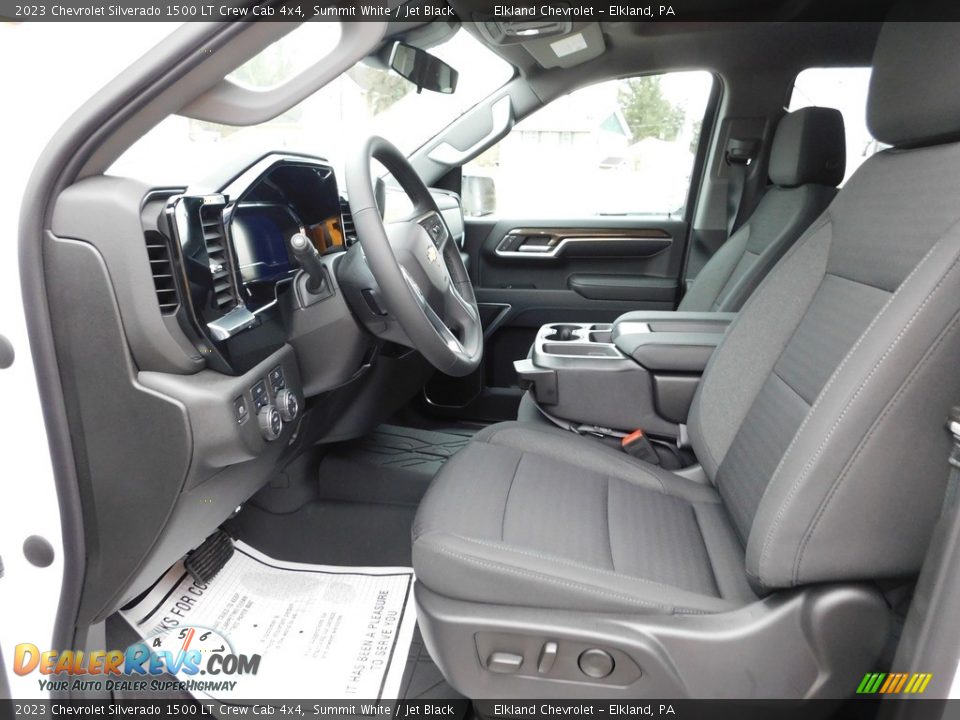 Jet Black Interior - 2023 Chevrolet Silverado 1500 LT Crew Cab 4x4 Photo #18