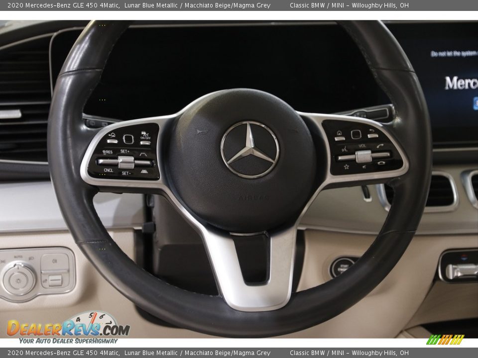 2020 Mercedes-Benz GLE 450 4Matic Lunar Blue Metallic / Macchiato Beige/Magma Grey Photo #8