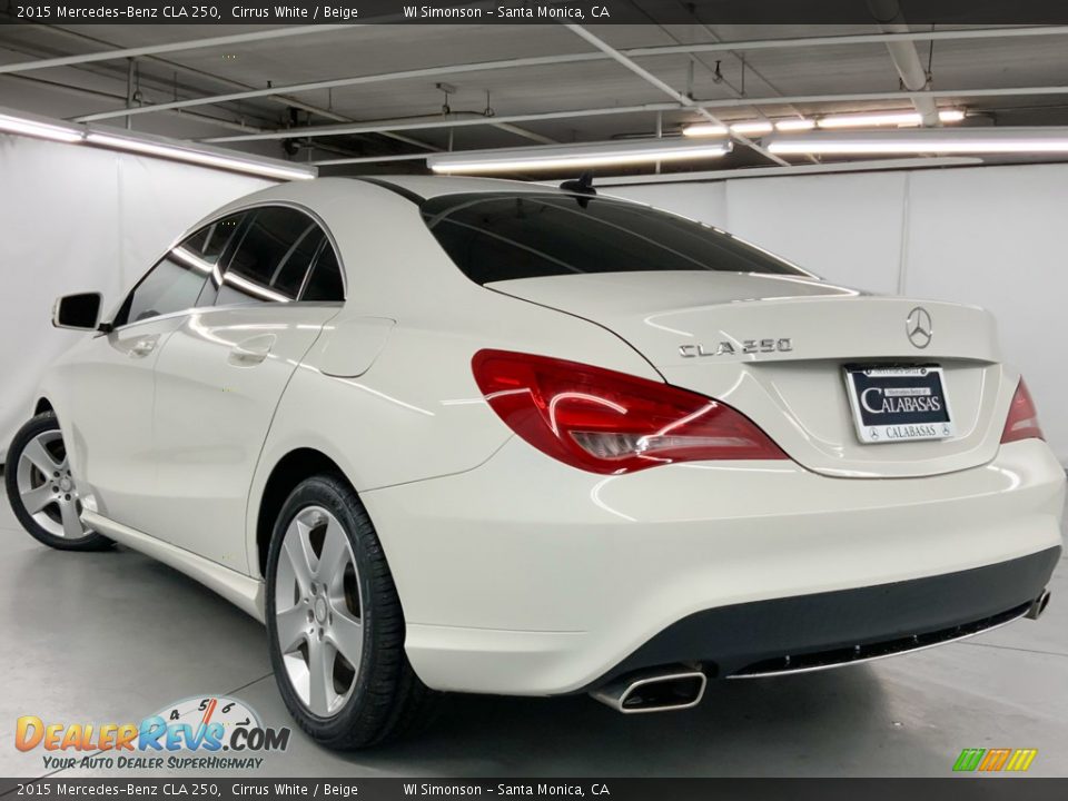 2015 Mercedes-Benz CLA 250 Cirrus White / Beige Photo #13