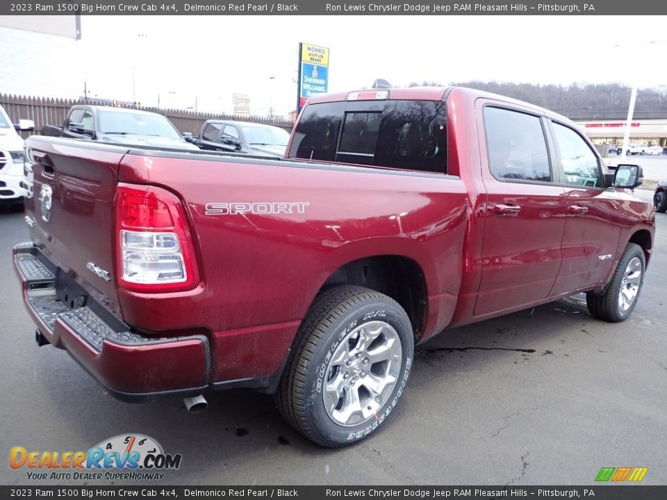 2023 Ram 1500 Big Horn Crew Cab 4x4 Delmonico Red Pearl / Black Photo #7