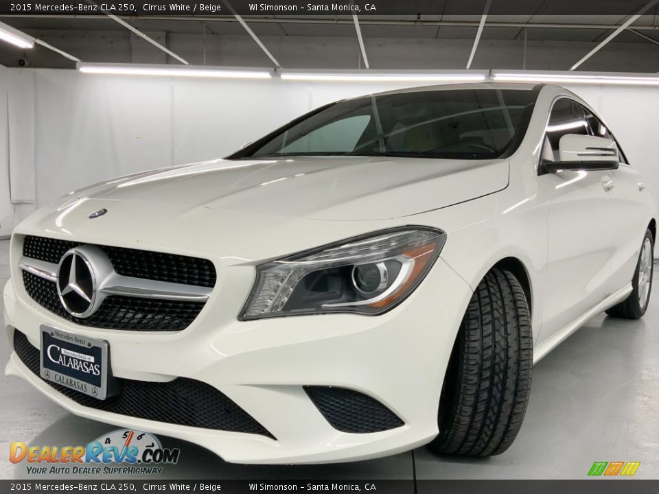 2015 Mercedes-Benz CLA 250 Cirrus White / Beige Photo #14