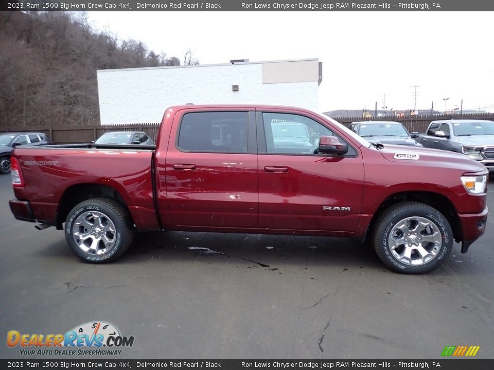 2023 Ram 1500 Big Horn Crew Cab 4x4 Delmonico Red Pearl / Black Photo #8