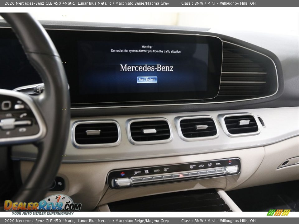 2020 Mercedes-Benz GLE 450 4Matic Lunar Blue Metallic / Macchiato Beige/Magma Grey Photo #11