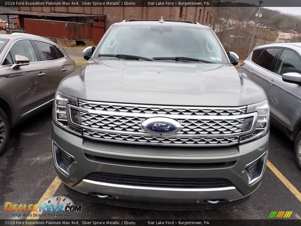 2019 Ford Expedition Platinum Max 4x4 Silver Spruce Metallic / Ebony Photo #2