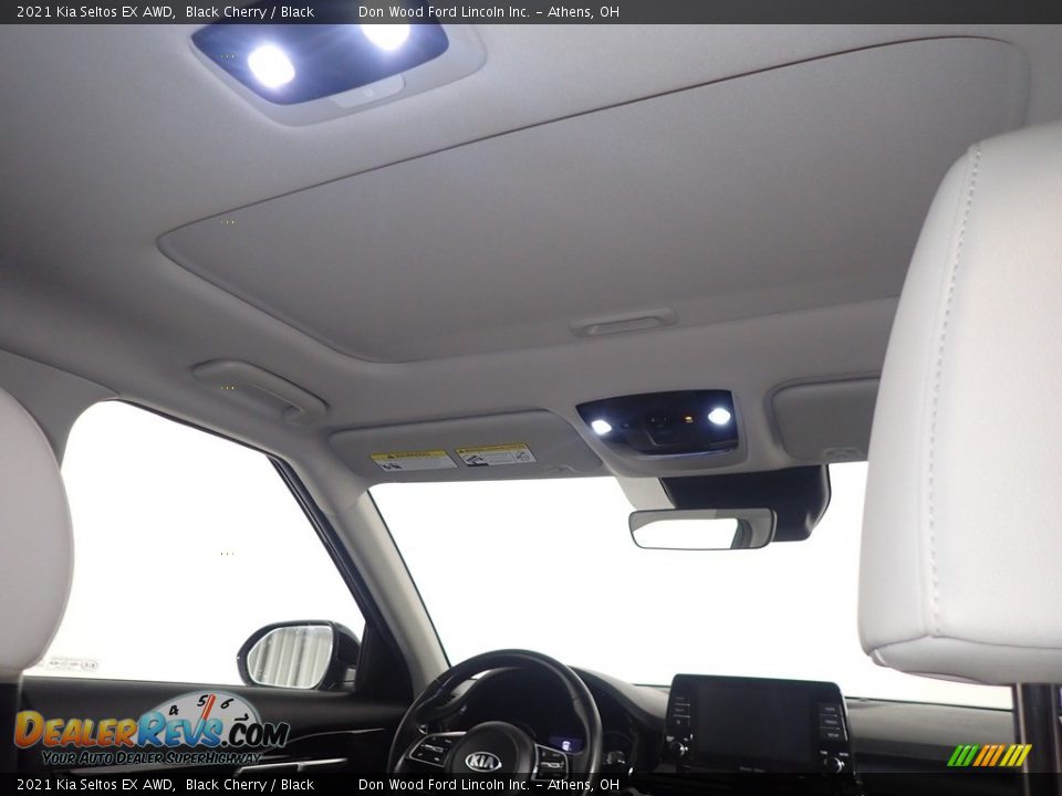 2021 Kia Seltos EX AWD Black Cherry / Black Photo #2