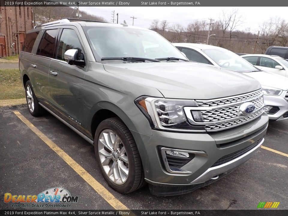 2019 Ford Expedition Platinum Max 4x4 Silver Spruce Metallic / Ebony Photo #3