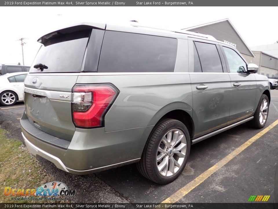 2019 Ford Expedition Platinum Max 4x4 Silver Spruce Metallic / Ebony Photo #4