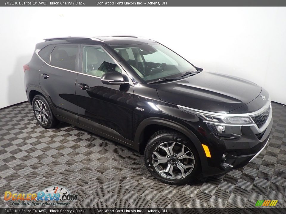 2021 Kia Seltos EX AWD Black Cherry / Black Photo #4