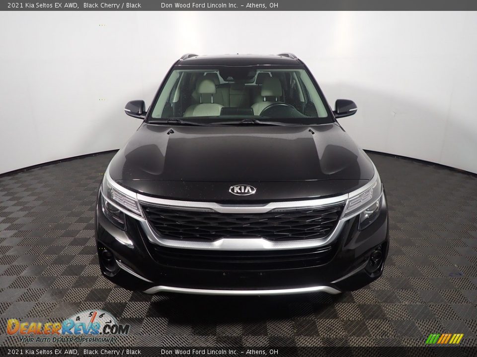 2021 Kia Seltos EX AWD Black Cherry / Black Photo #6