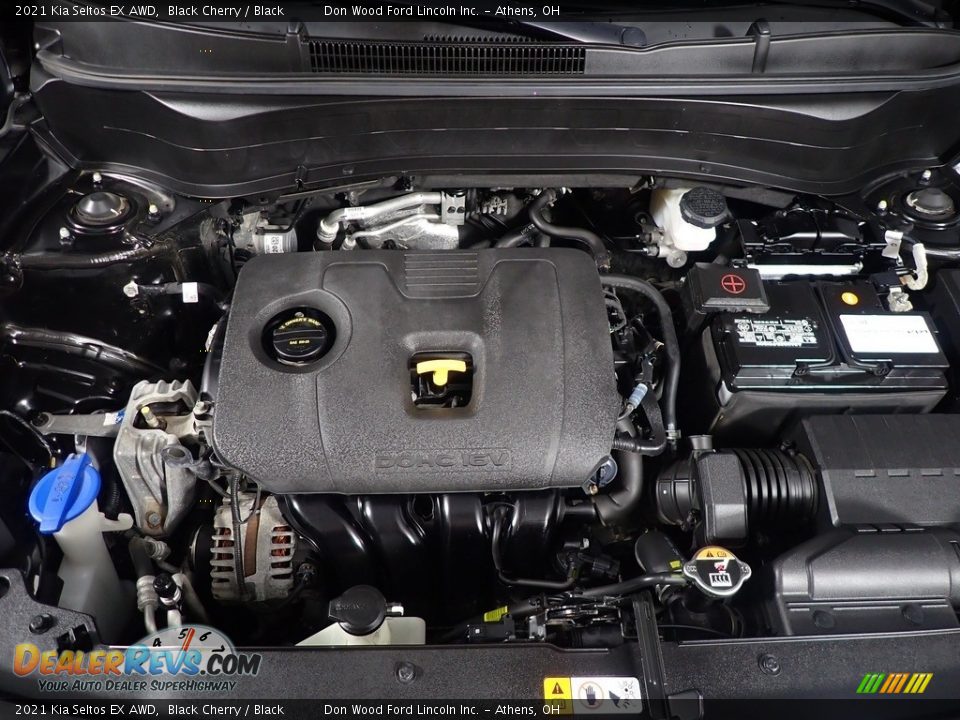 2021 Kia Seltos EX AWD Black Cherry / Black Photo #8