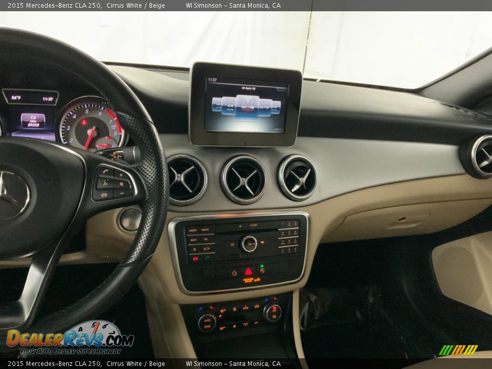 2015 Mercedes-Benz CLA 250 Cirrus White / Beige Photo #26