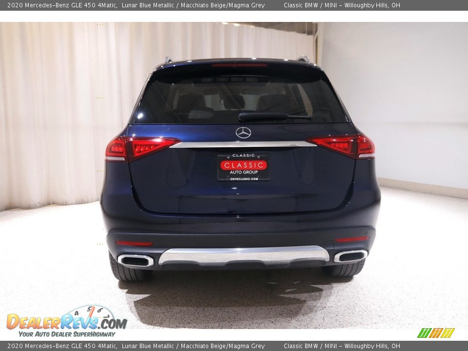 2020 Mercedes-Benz GLE 450 4Matic Lunar Blue Metallic / Macchiato Beige/Magma Grey Photo #25