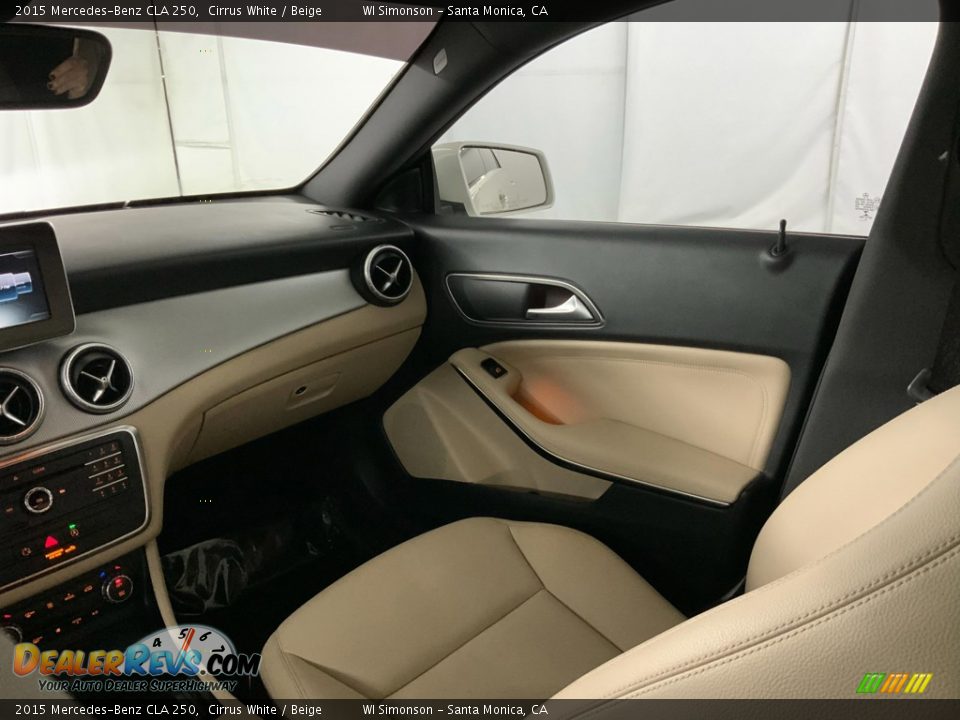 2015 Mercedes-Benz CLA 250 Cirrus White / Beige Photo #27