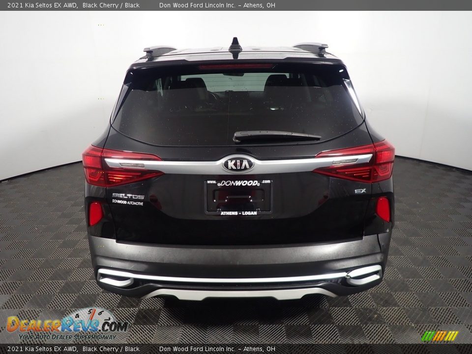 2021 Kia Seltos EX AWD Black Cherry / Black Photo #14