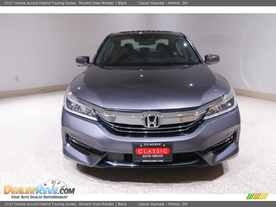 2017 Honda Accord Hybrid Touring Sedan Modern Steel Metallic / Black Photo #2