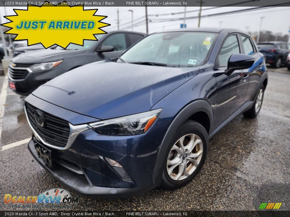 2020 Mazda CX-3 Sport AWD Deep Crystal Blue Mica / Black Photo #1