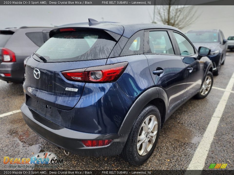 2020 Mazda CX-3 Sport AWD Deep Crystal Blue Mica / Black Photo #3