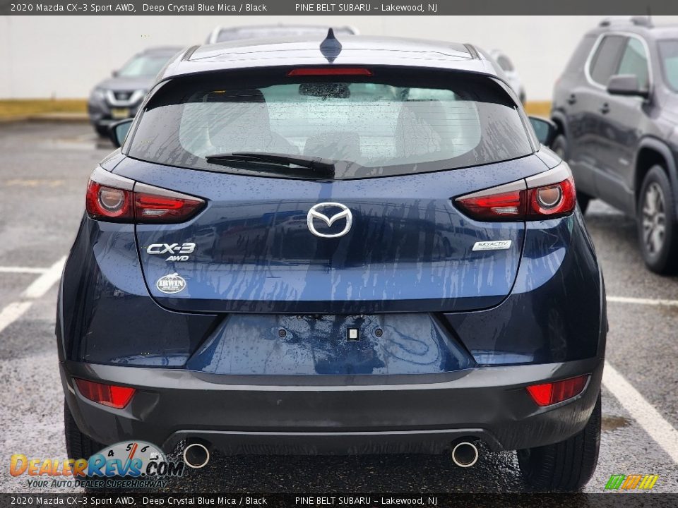 2020 Mazda CX-3 Sport AWD Deep Crystal Blue Mica / Black Photo #4