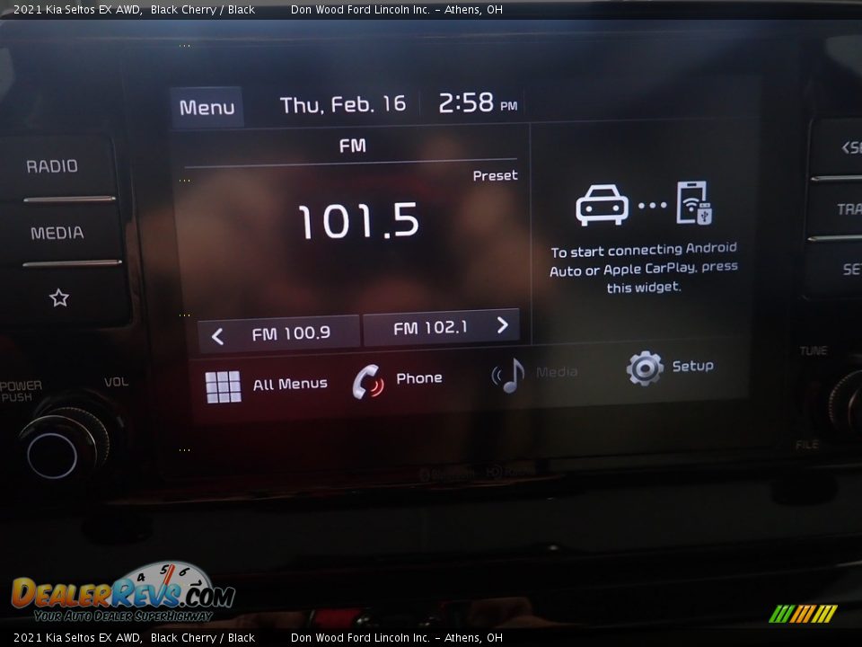 2021 Kia Seltos EX AWD Black Cherry / Black Photo #25