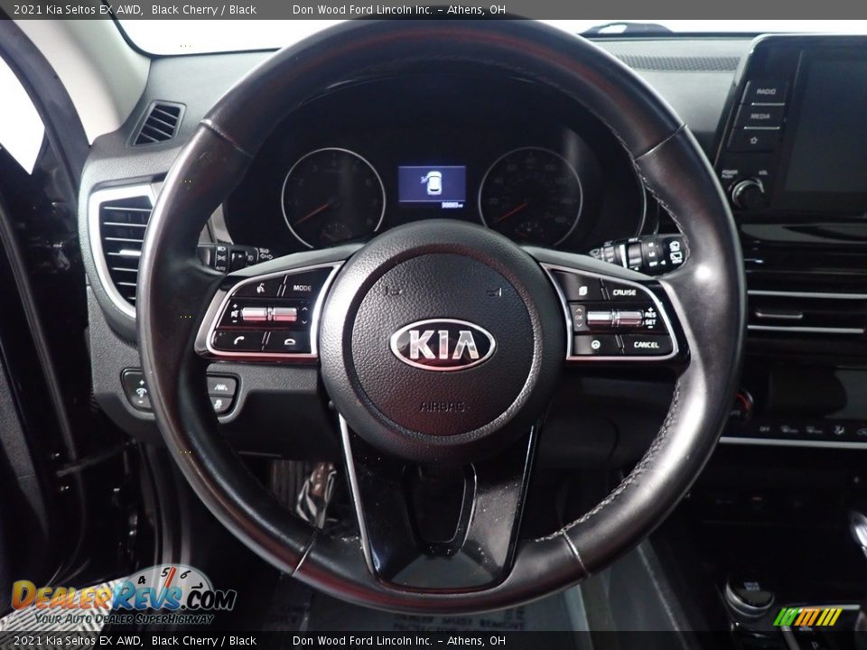 2021 Kia Seltos EX AWD Black Cherry / Black Photo #26