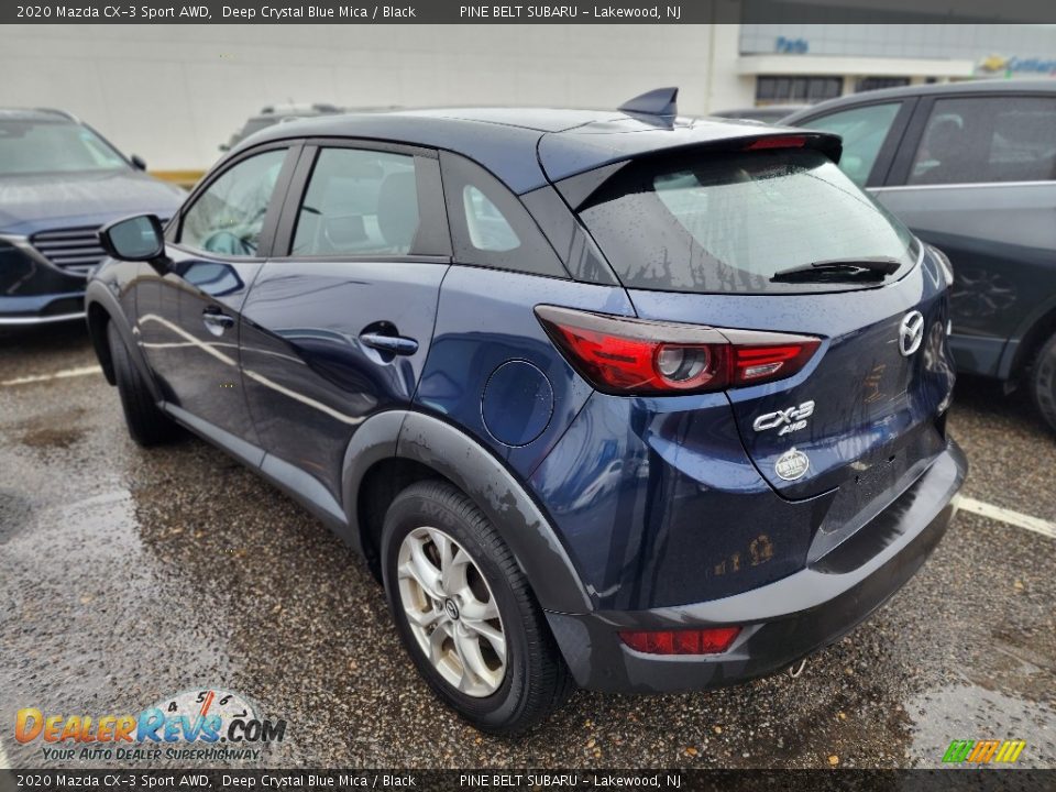 2020 Mazda CX-3 Sport AWD Deep Crystal Blue Mica / Black Photo #6