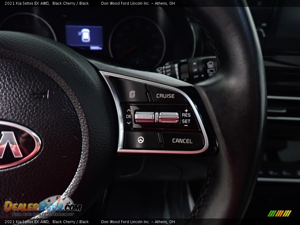 2021 Kia Seltos EX AWD Black Cherry / Black Photo #29