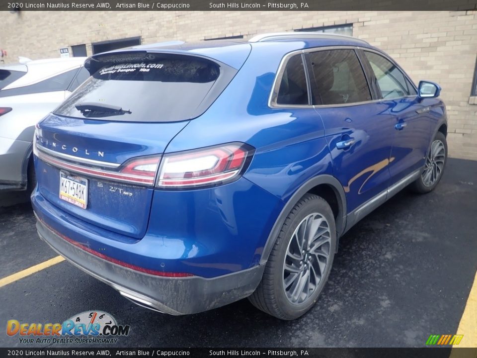 2020 Lincoln Nautilus Reserve AWD Artisan Blue / Cappuccino Photo #4