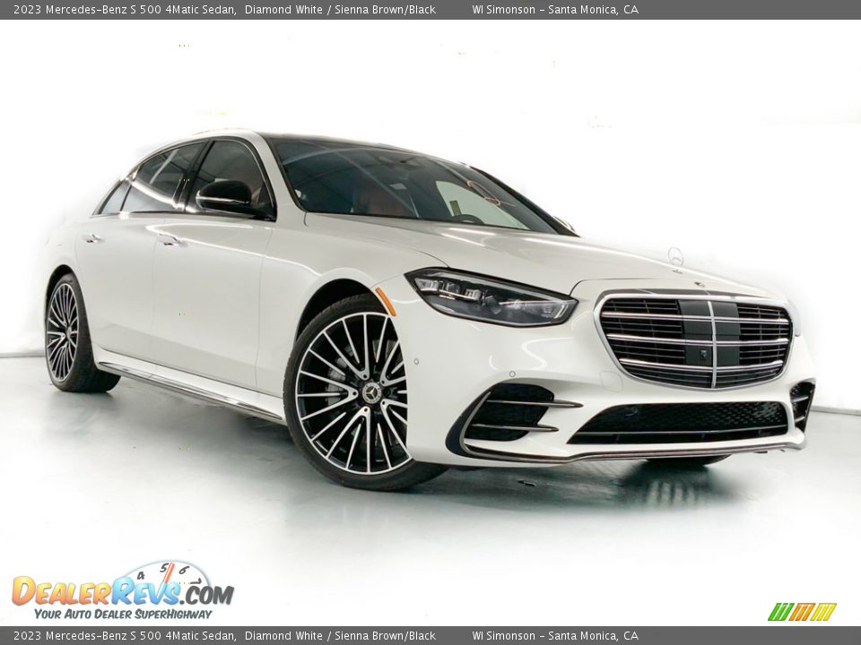 Front 3/4 View of 2023 Mercedes-Benz S 500 4Matic Sedan Photo #2