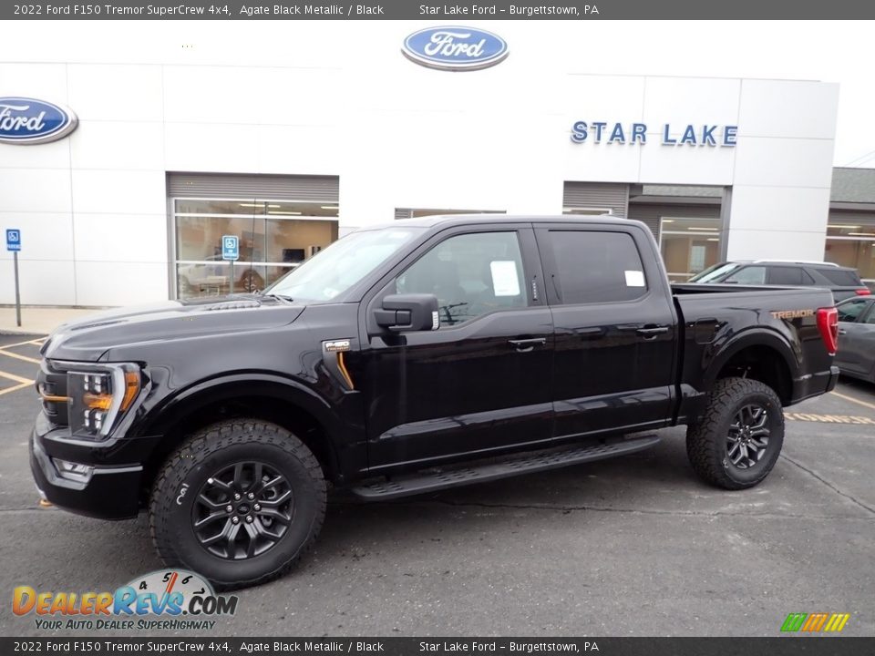 2022 Ford F150 Tremor SuperCrew 4x4 Agate Black Metallic / Black Photo #1