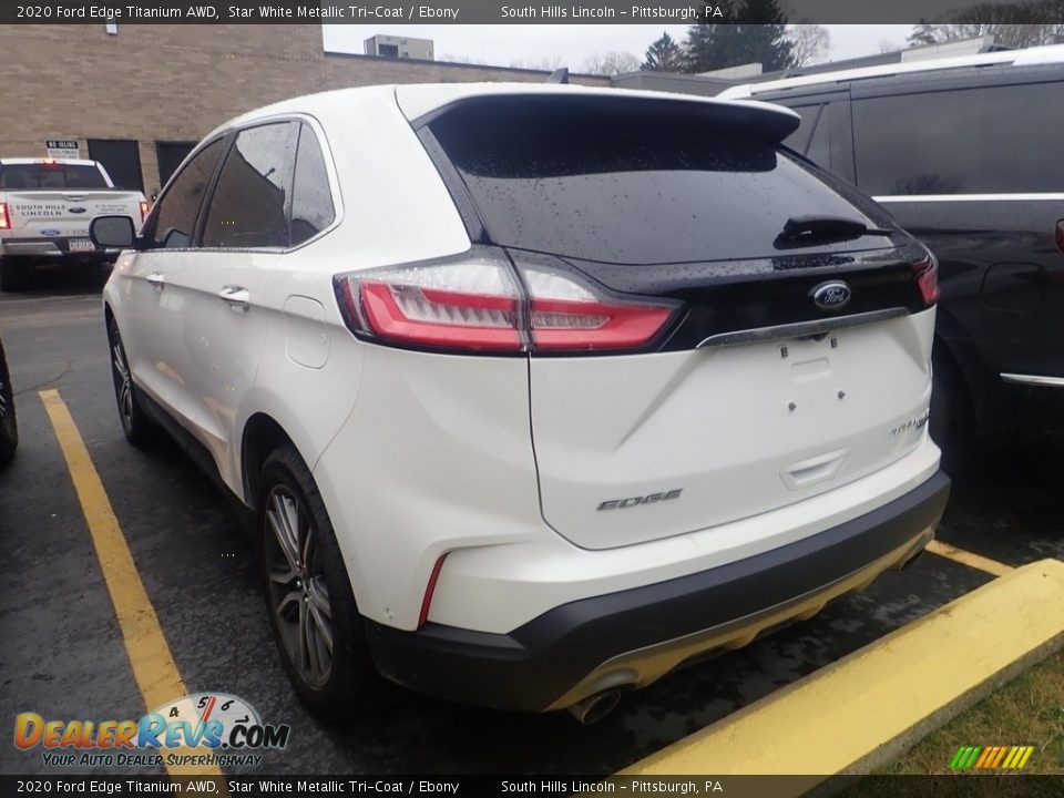 2020 Ford Edge Titanium AWD Star White Metallic Tri-Coat / Ebony Photo #2