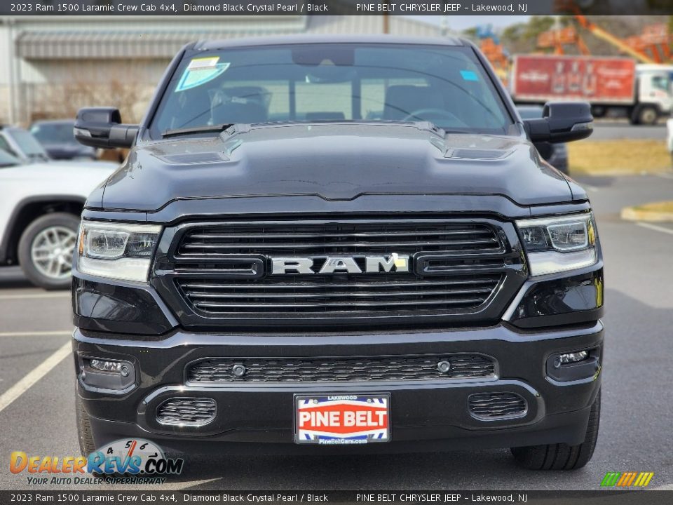 2023 Ram 1500 Laramie Crew Cab 4x4 Diamond Black Crystal Pearl / Black Photo #2