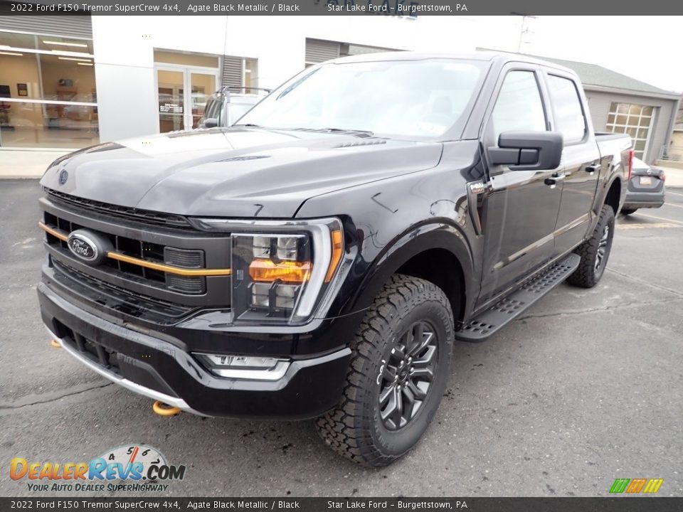 2022 Ford F150 Tremor SuperCrew 4x4 Agate Black Metallic / Black Photo #9