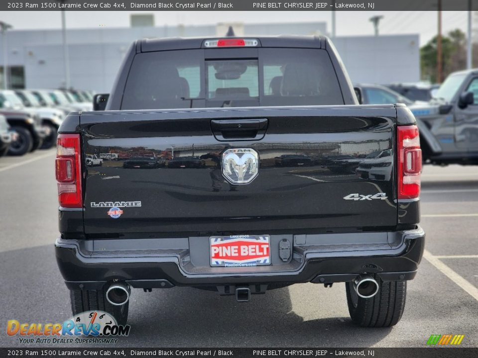 2023 Ram 1500 Laramie Crew Cab 4x4 Diamond Black Crystal Pearl / Black Photo #6