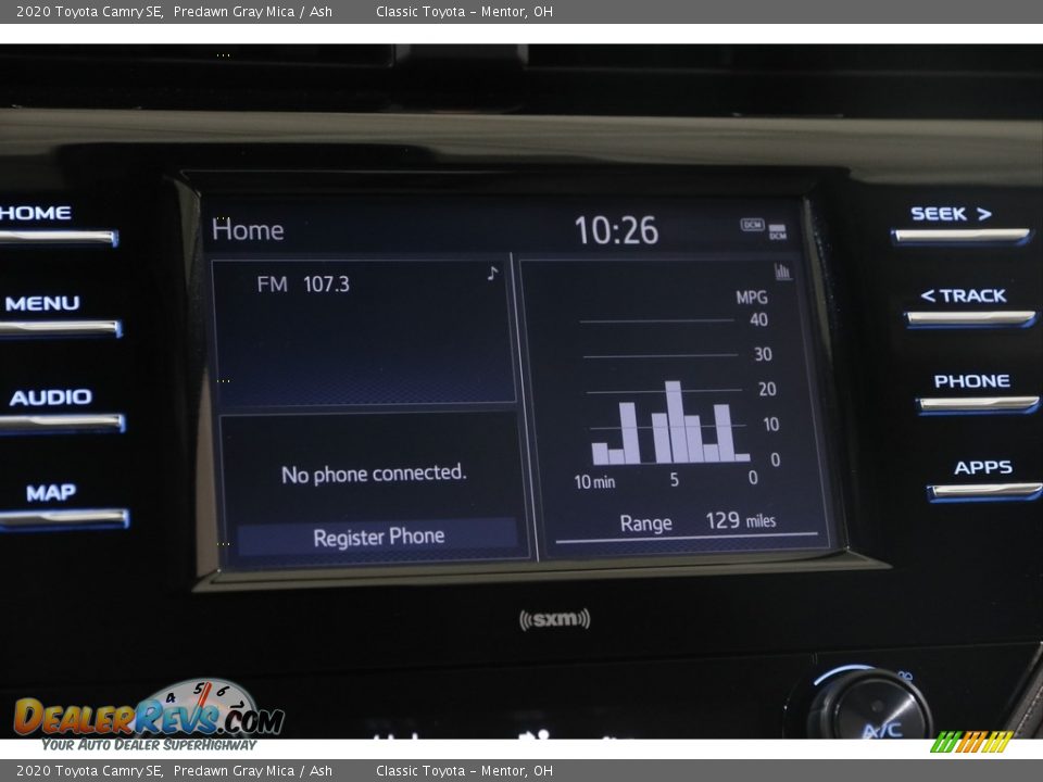 2020 Toyota Camry SE Predawn Gray Mica / Ash Photo #10