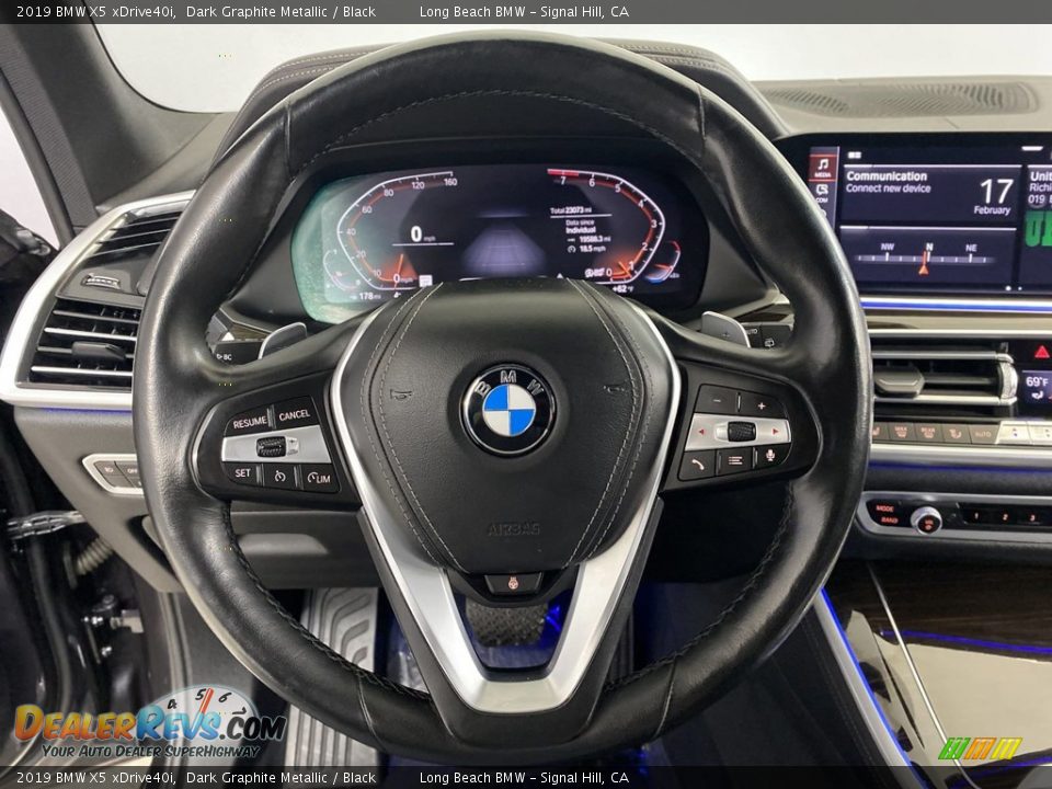 2019 BMW X5 xDrive40i Dark Graphite Metallic / Black Photo #17