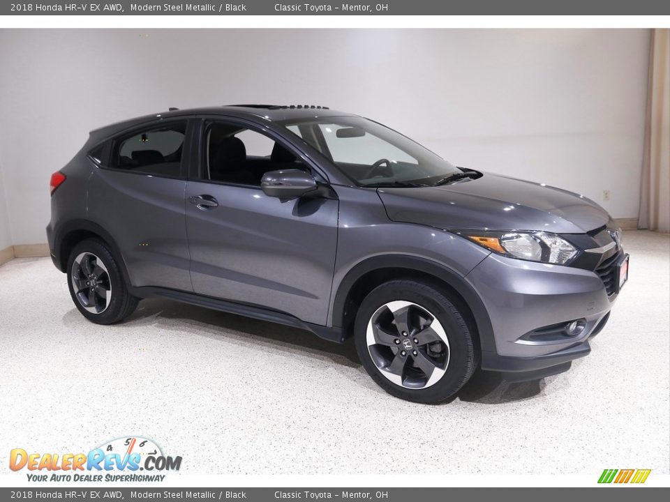 2018 Honda HR-V EX AWD Modern Steel Metallic / Black Photo #1