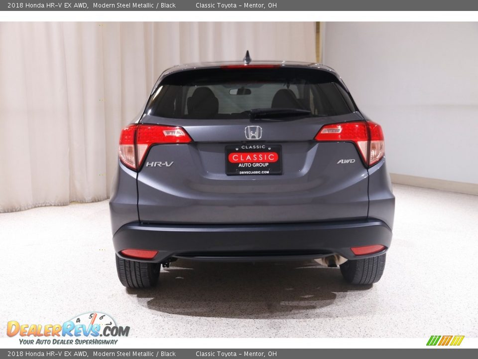 2018 Honda HR-V EX AWD Modern Steel Metallic / Black Photo #18